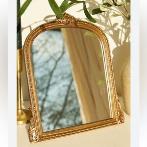 ALTAR’D STATE Gold Tone Ornate Mirror Framed Easel Style 10 x 8 inches